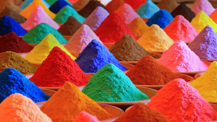 ホーリー祭の色粉, インド