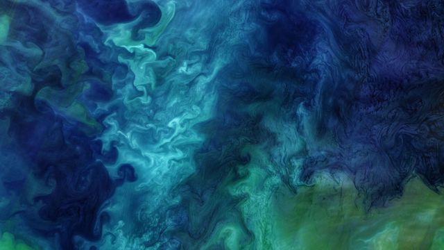 上空から撮影したチュクチ海, 米国 アラスカ